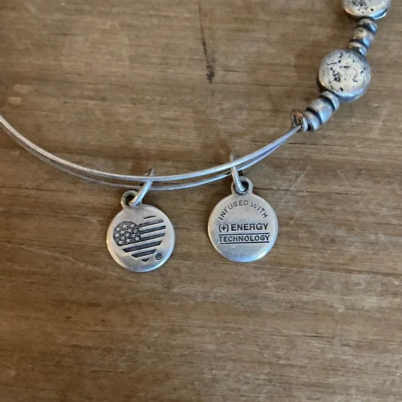 Alex and Ani Silver Beaded Bracelet - Picture 9 of 9